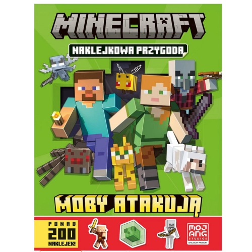 Minecraft Naklejkowa przygoda Moby atakują 2766